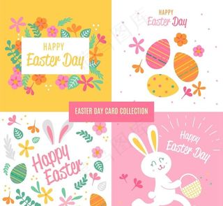 清新复活节卡片图片