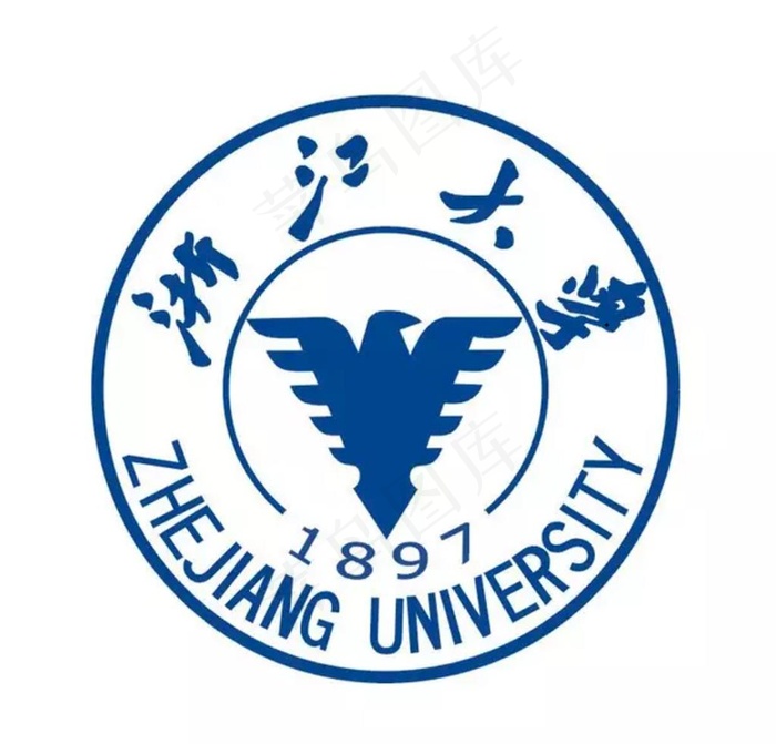 浙江大学校徽logo图片psd模版下载