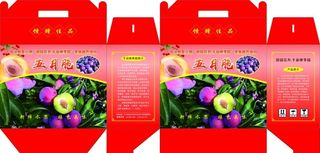 李子包装展开图图片