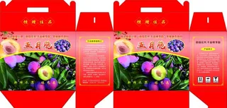 李子包装展开图图片