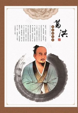 葛洪人物介绍海报图片