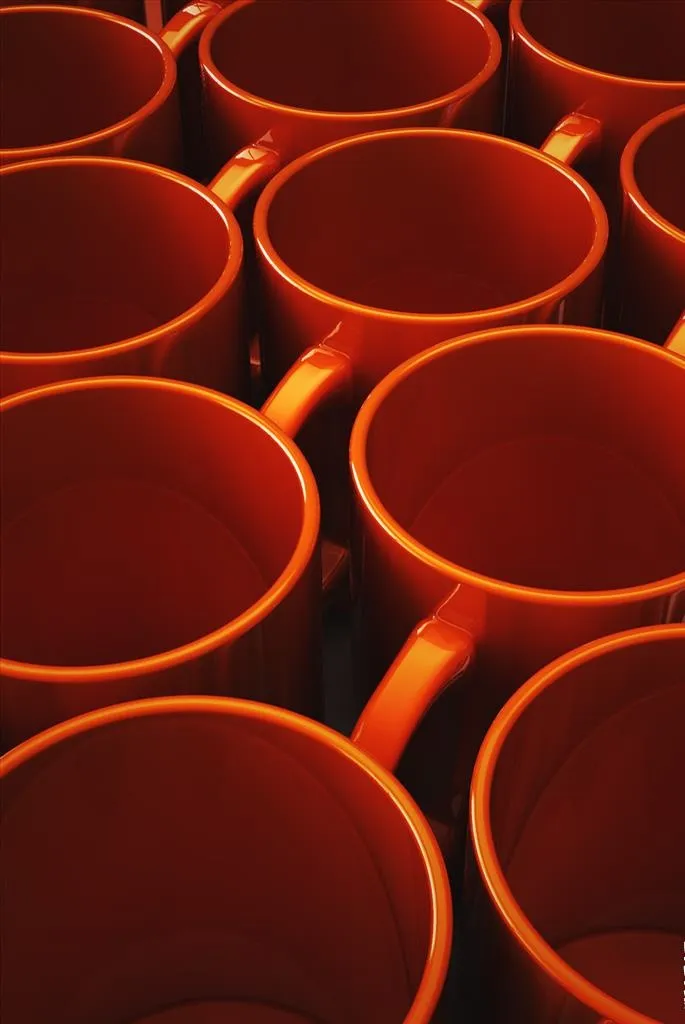 C4D 模型咖啡杯红色图片