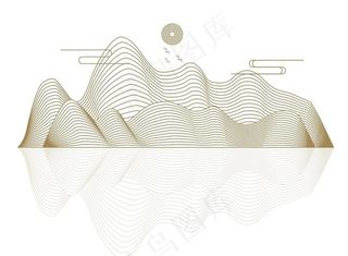 中式线条画图片