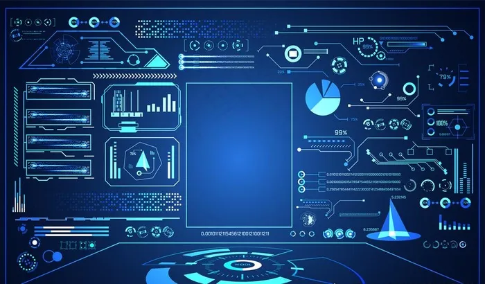 科技可视化图片ai矢量模版下载