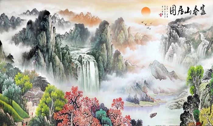 富春山居图图片(9071x5669)