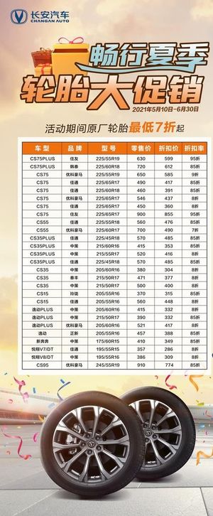 畅行夏季轮胎大促销图片