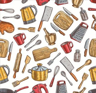 卡通厨房用具图片