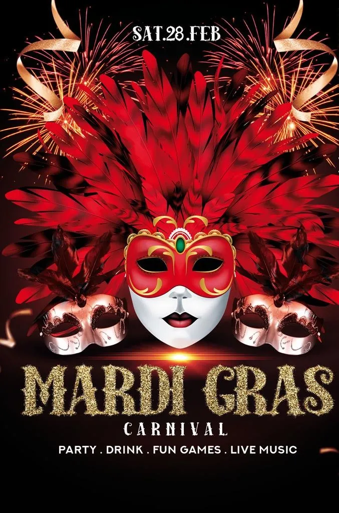 假面舞会海报图片psd模版下载