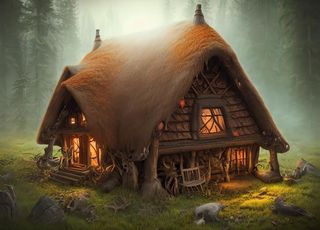 漫画小木屋 图片