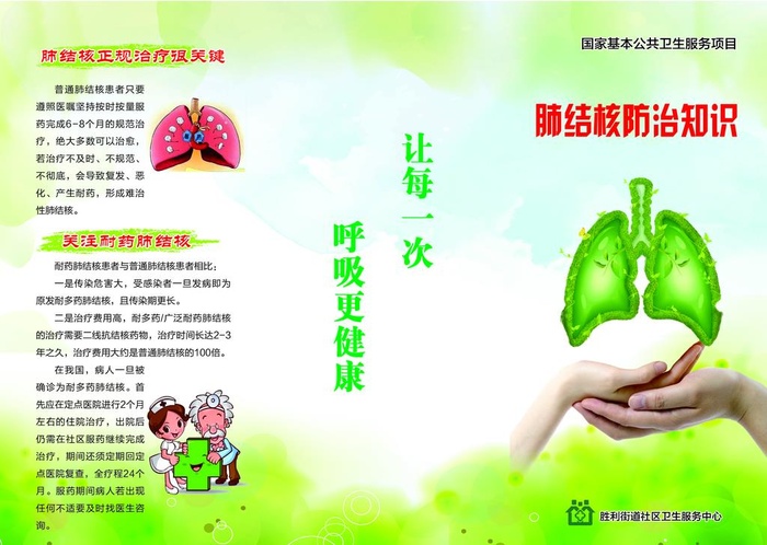 肺结核防治知识图片(3437x2551)psd模版下载