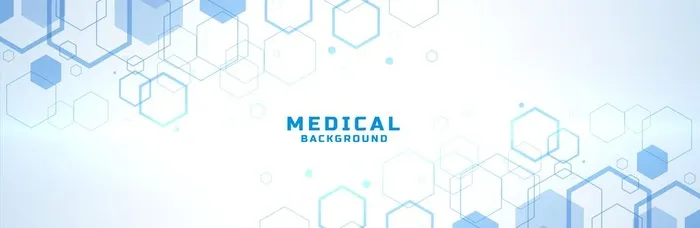 六角结构形状自由矢量医学背景图片