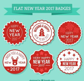 圣诞徽章印章元素图片