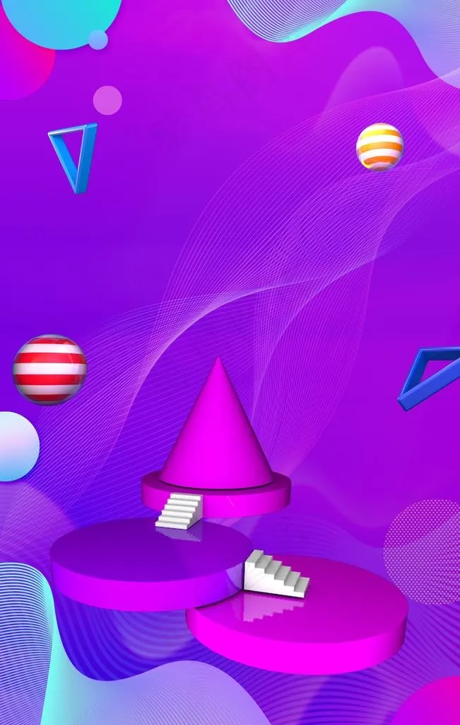 紫色炫彩背景图片psd模版下载