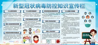 德尔塔病株 防控疫情 宣传展板图片