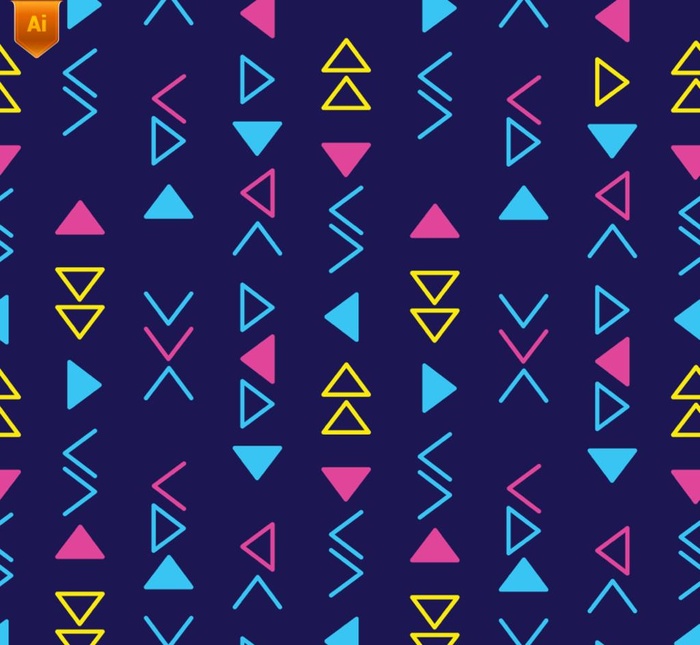 卡通抽象几何纹理图片