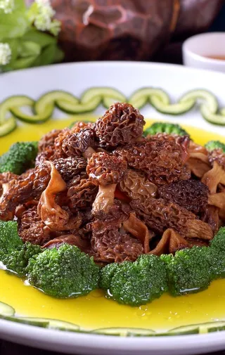 鸡汁羊肚菌图片