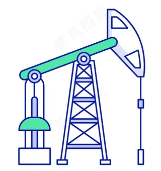 手绘抽油机图片