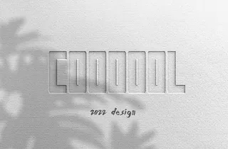 粗糙质感压纹LOGO样机图片