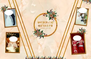 香槟色婚礼图片