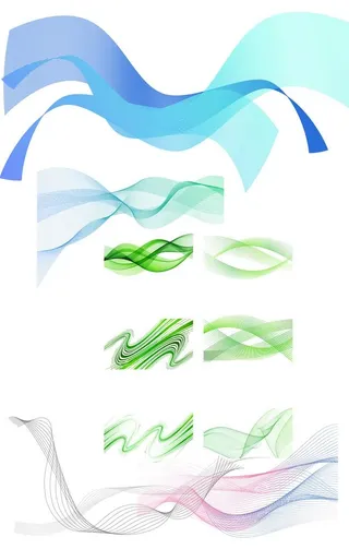 渐变线条元素装饰图片