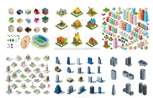 立体房子建筑图片