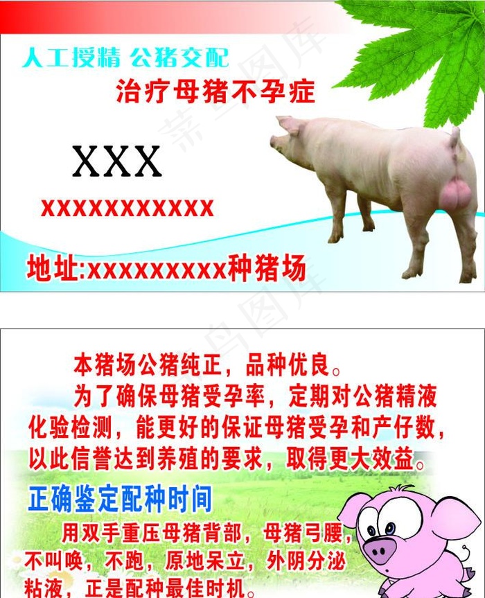 种猪场图片cdr矢量模版下载