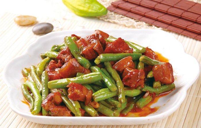 红烧肉豆角图片