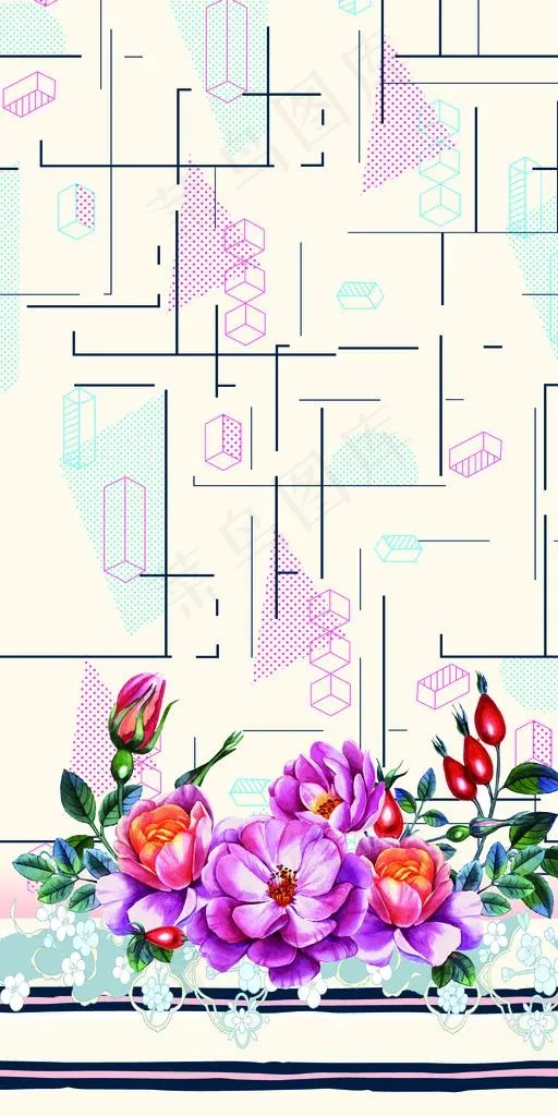 定位花图片