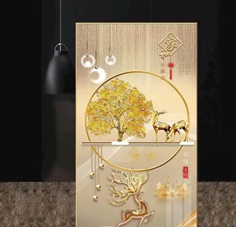 高清麋鹿家和光影玄关装饰画图片 高清麋鹿家和光影玄关装饰画图片