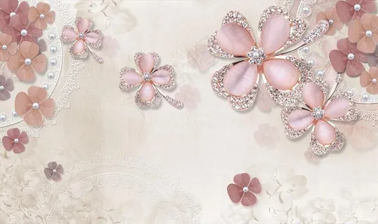 浮雕花 珠宝花 花藤 背景墙图片 浮雕花 珠宝花 花藤 背景墙图片