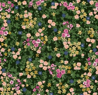 树叶碎花朵图片