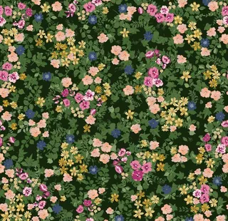 树叶碎花朵图片