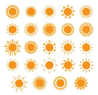 各种太阳图标图片