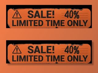 复古贴纸样机   怀旧潮流贴纸图片