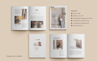 画册内页样机展示图片