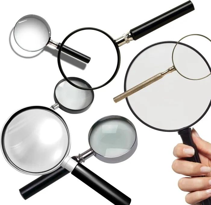 放大镜免扣图图片(2000x2000)psd模版下载