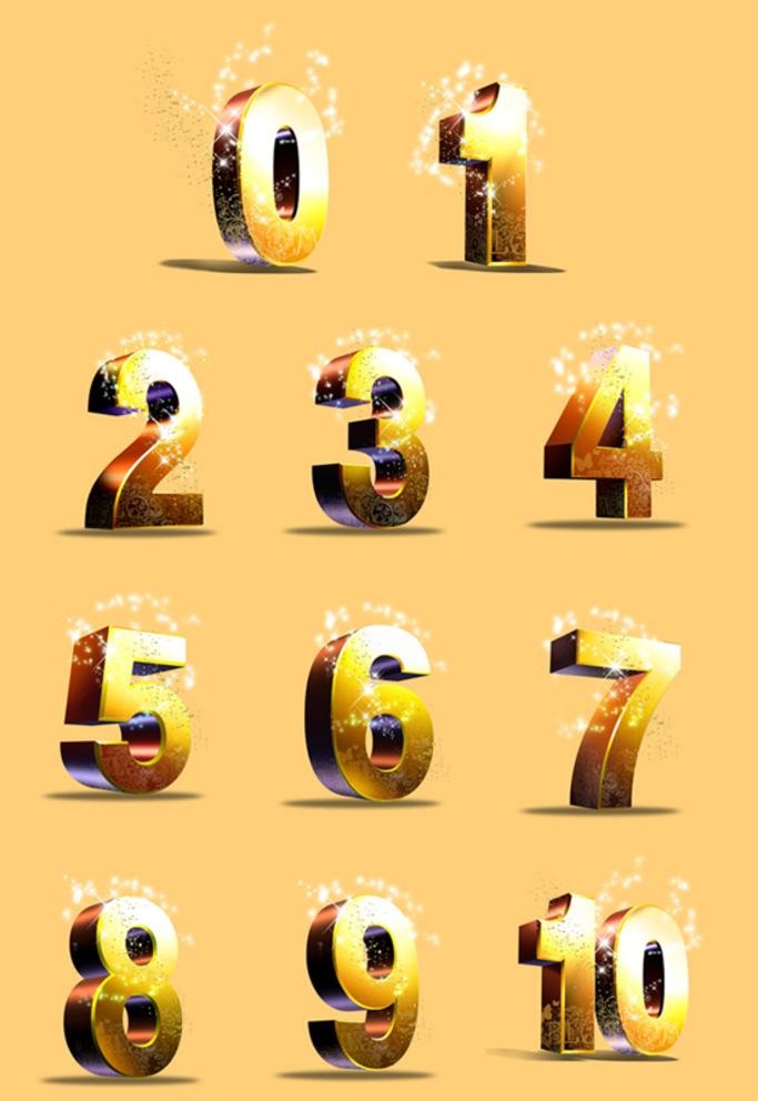 3D数字立体艺术字图片(5620x8419)psd模版下载