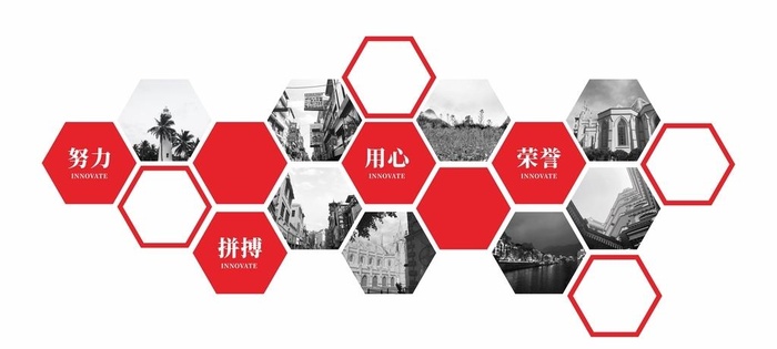 企业照片文化墙图片cdr矢量模版下载