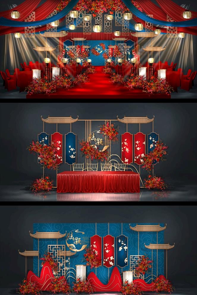 婚礼舞台设计图片(3543x1772)psd模版下载