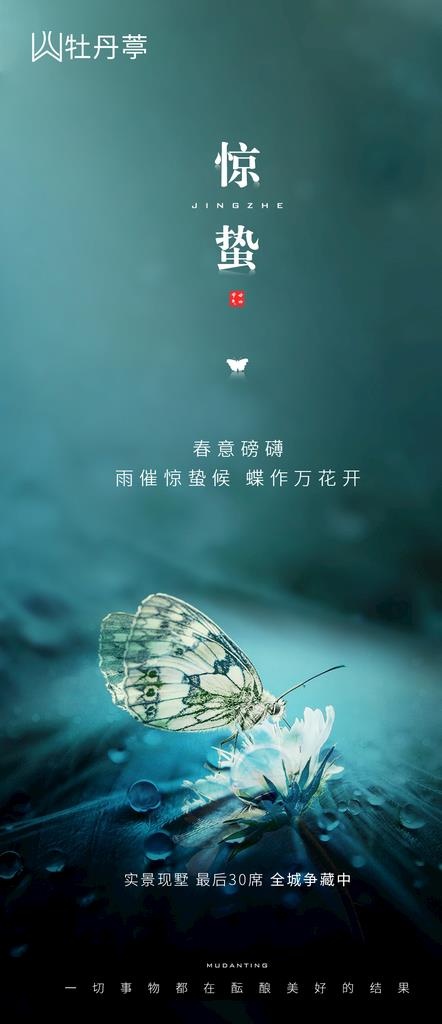 惊蛰 地产 节日 刷屏 春天图片(1064x2300)psd模版下载