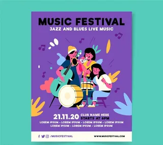 人物音乐节海报图片