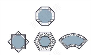 中式窗花边框图片