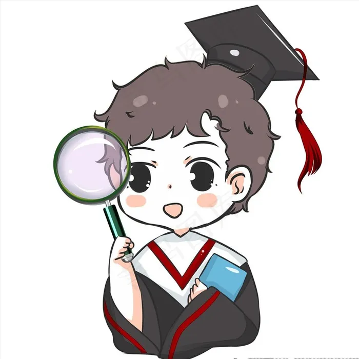 放大镜图片psd模版下载