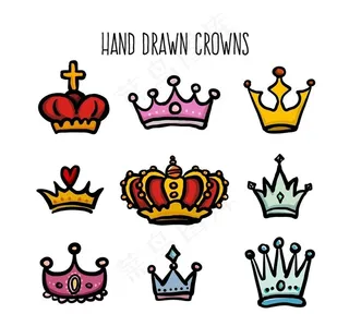 手绘皇冠 图片