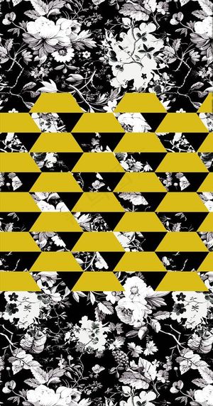 植物花卉几何布料印花底纹素材图片