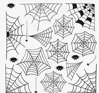 手绘蜘蛛网背景图片