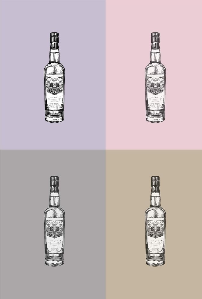 派对红酒饮料矢量手绘素材图片