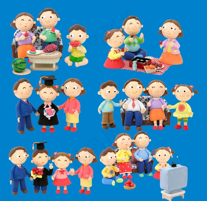 立体卡通人物图片