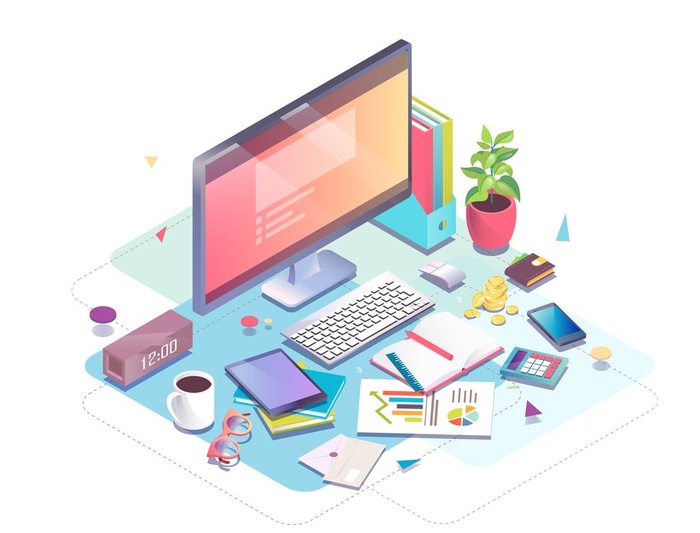 办公类插画图片