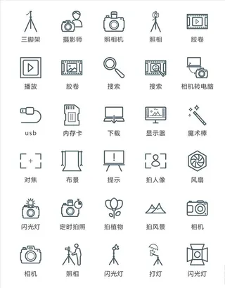 摄影小图标图片